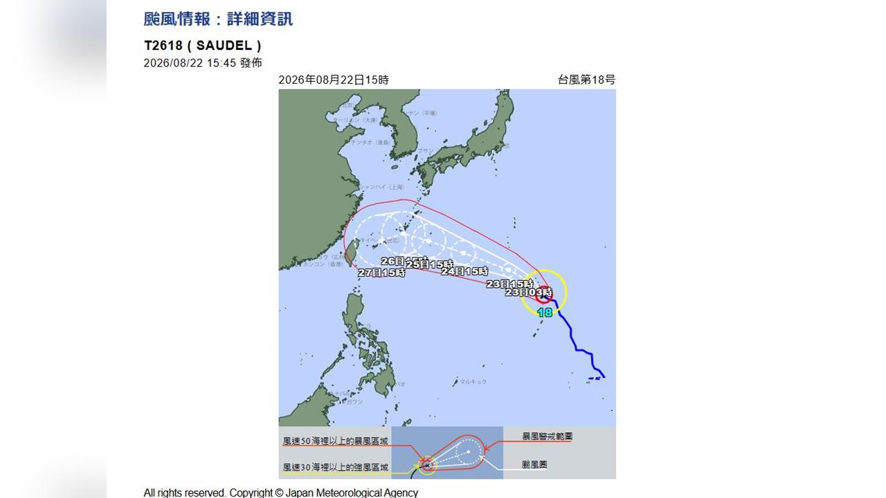日本關東突發暴雨！ 路面淹水「掀浪花」 下週颱風直搗沖繩