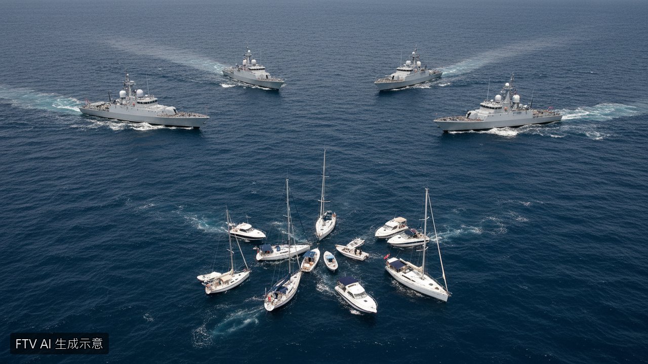 聲援加薩船隊遭以色列軍艦包圍　希臘海域失聯發出求救訊號