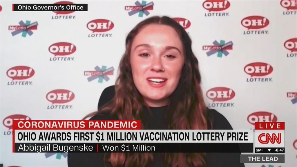 美國「疫苗樂透」得主出爐！22歲少女、國中男孩　2人獲得2800萬獎金