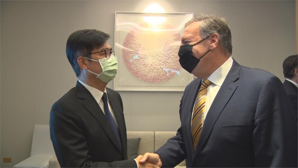 龐培歐陳其邁相見歡 談印太安全