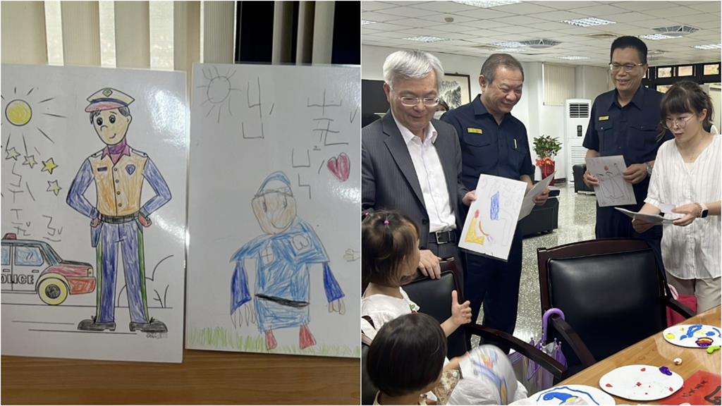 「天使爸爸警察節快樂！」劉宗鑫幼女塗鴉思念惹淚　署長慰問遺眷表致敬