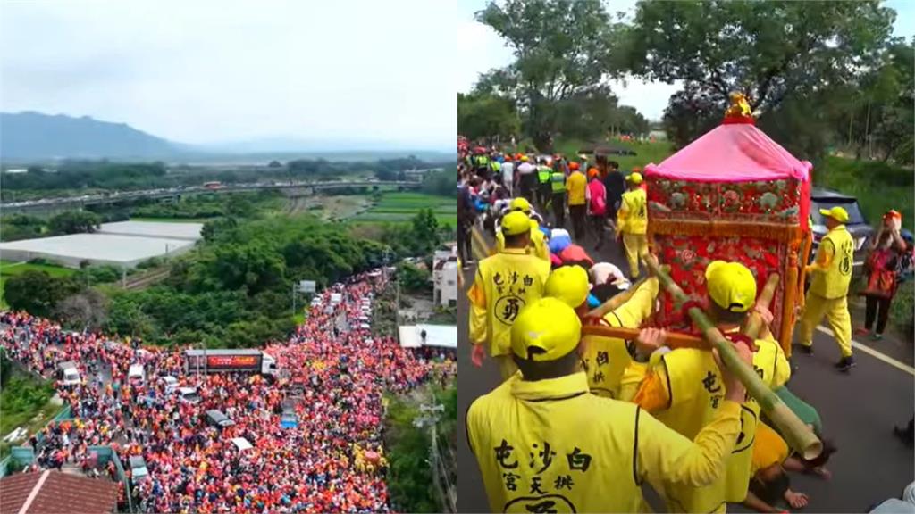 白沙屯媽200年首進南投！突響「國際級名曲」網笑瘋：警察伯伯太緊張？