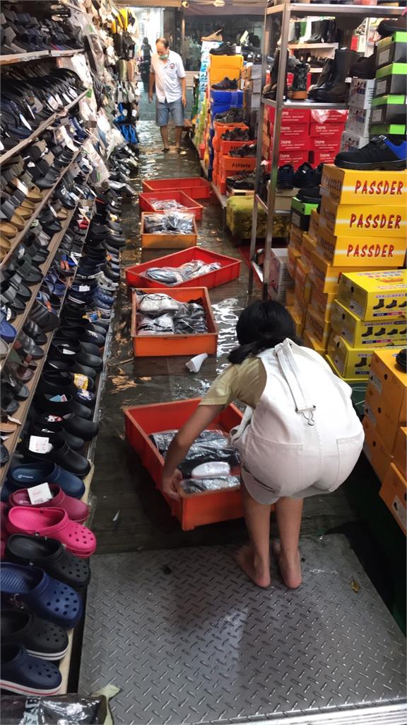 新市週日3小時累積雨量破百　颱風逼近居民急防颱
