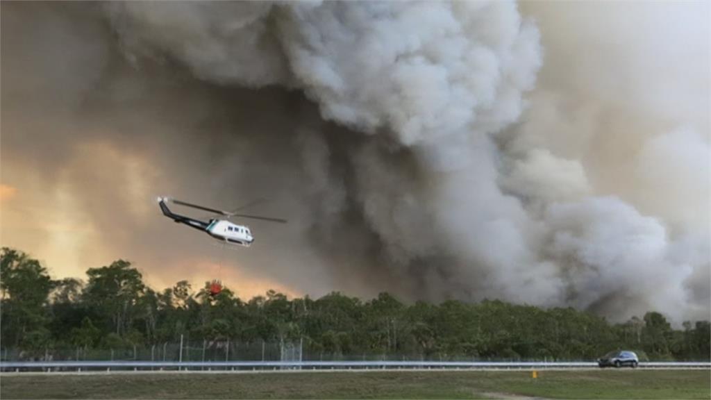 佛州森林大火燒掉227座足球場 州際公路也關閉