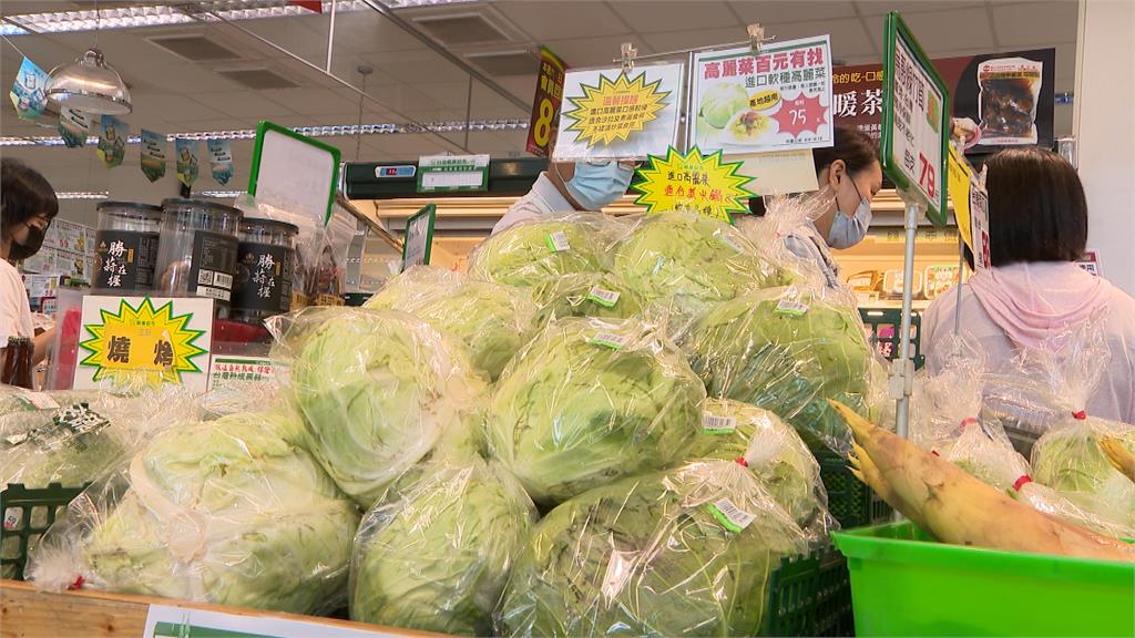 風災後國產高麗菜貴　進口高麗菜超市上架
