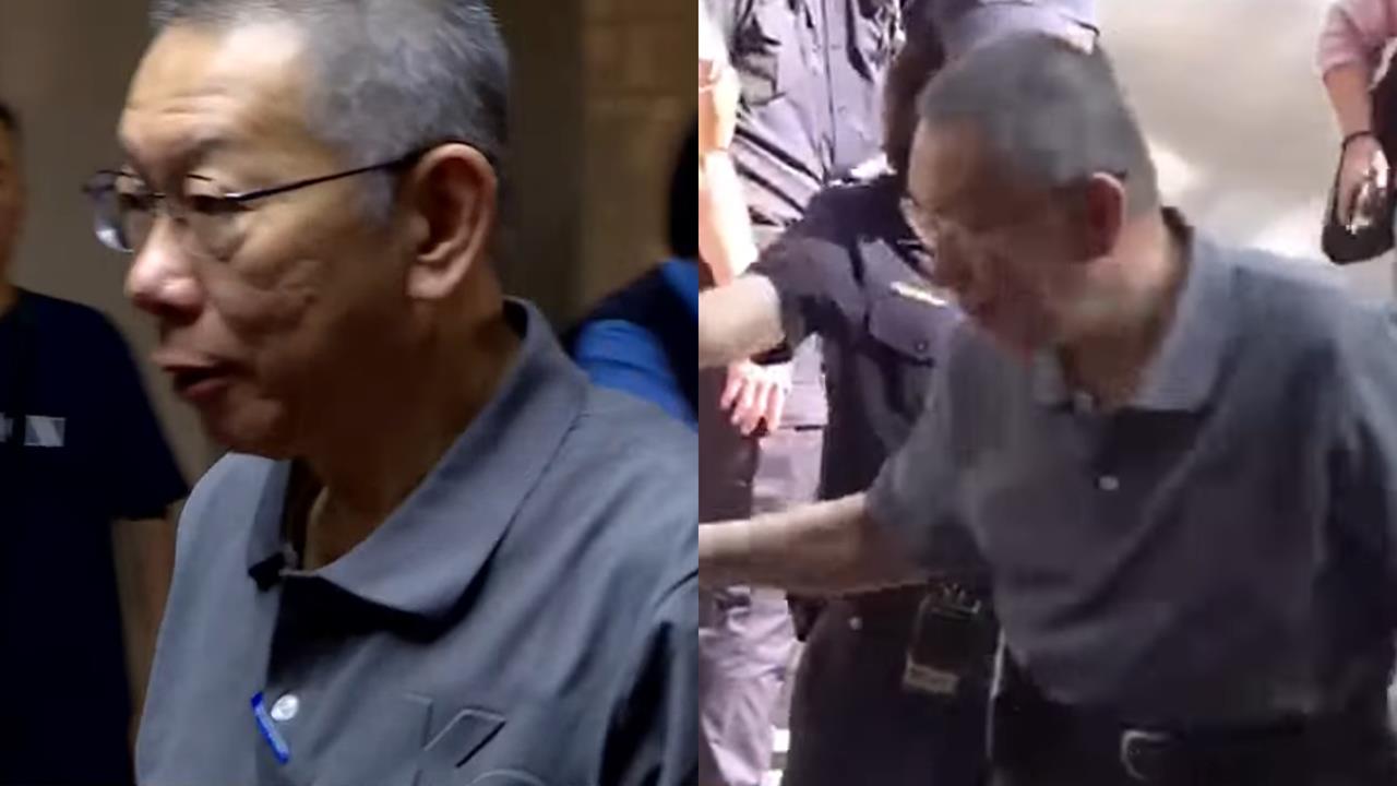 柯文哲開庭遭問「被府院黨三巨頭針對嗎」!阿北「亮出1手勢」猛上樓反應曝光