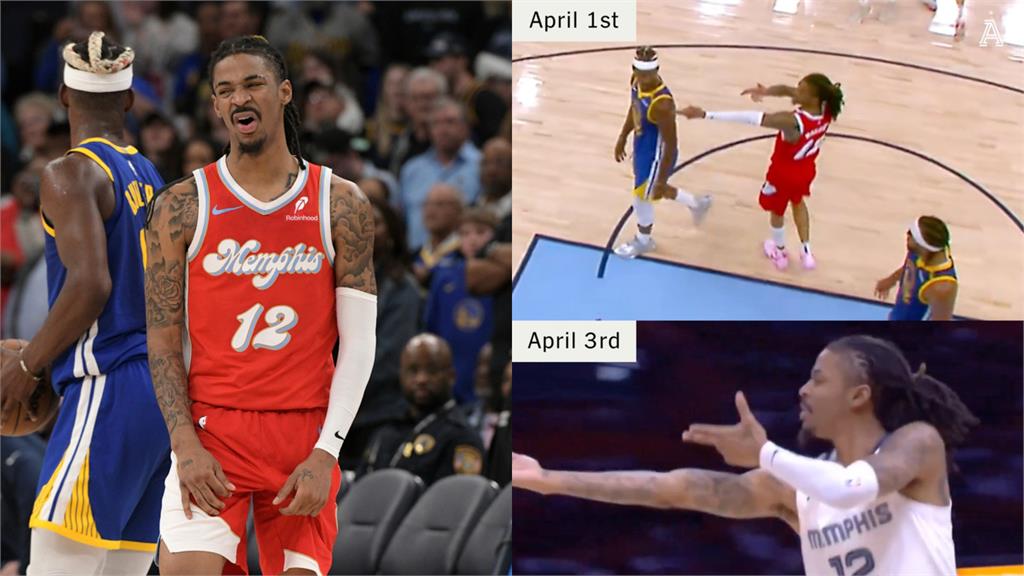 NBA(影)／灰熊莫蘭特飆進三分再向熱火比槍　聯盟調查舉槍手勢結果出爐