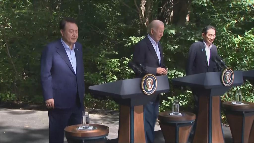 中國於台灣周邊海空軍演　美日韓峰會重申關切台海和平
