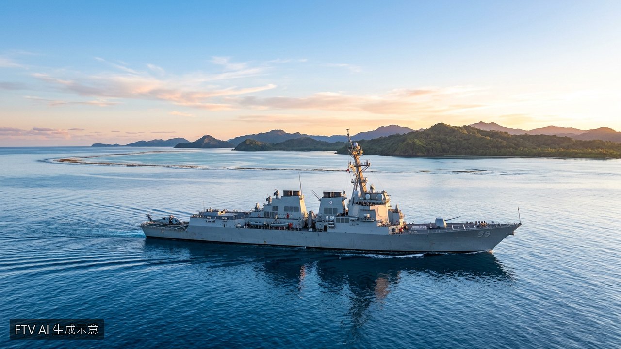 美軍艦駛入南海仙賓礁海域　中國軍方派艦艇全程跟監