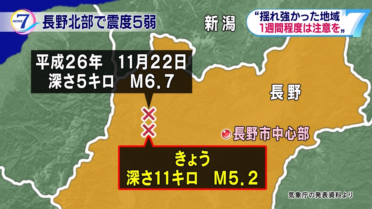 日本長野5.2強震 深度11公里極淺層地震