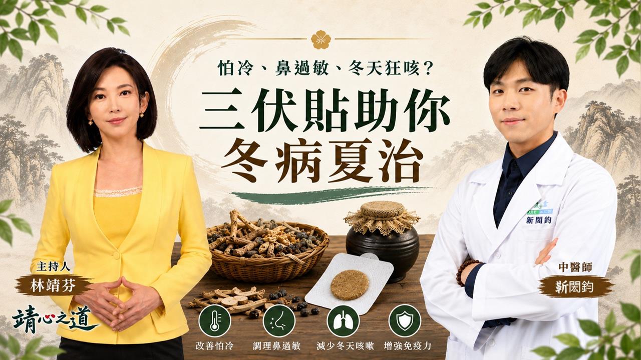 鼻過敏、冬天狂咳？中醫三伏貼破解「冬病夏治」《靖心之道》EP13 週三13:00