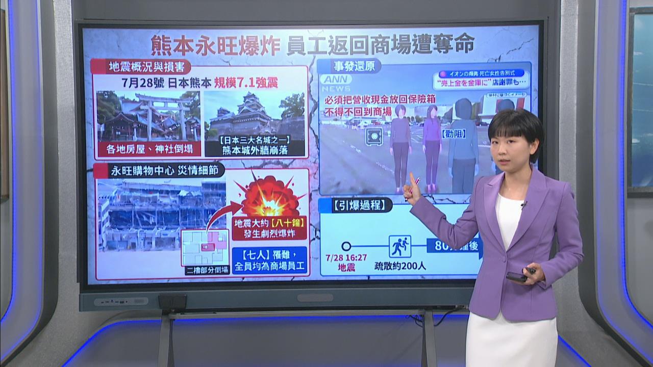 熊本強震！ 永旺大爆炸釀7死 專家分析：疑瓦斯遮斷閥故障
