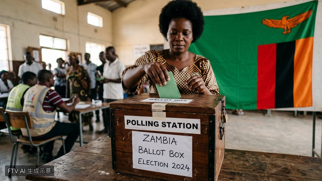 尚比亞總統 Hakainde Hichilema 奪6成選票成功連任
