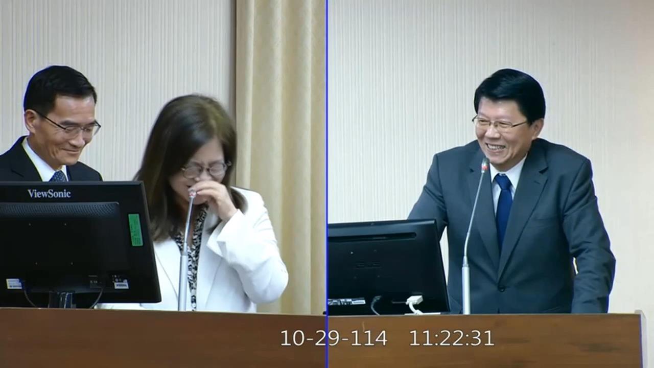 糗！謝龍介質詢豬瘟防疫　錯把管碧玲當成劉世芳