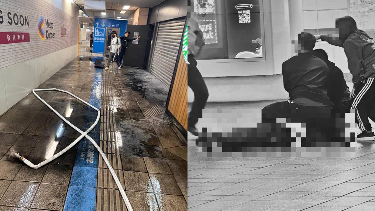北捷遭人丟煙霧彈!57歲男傳遭「30cm長刀插背」命危與死神搏鬥中