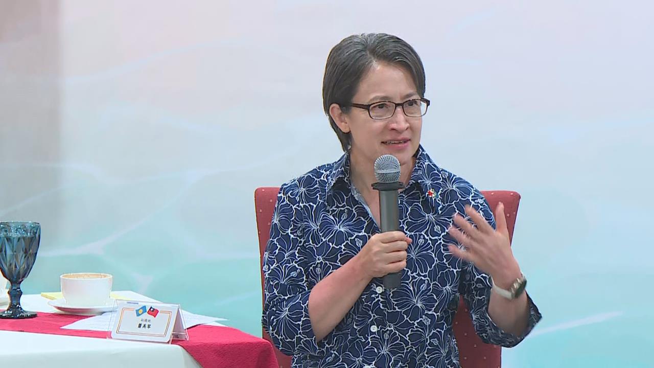 LIVE／首度出訪帛琉！蕭美琴與隨團記者茶敘　現場最新直擊