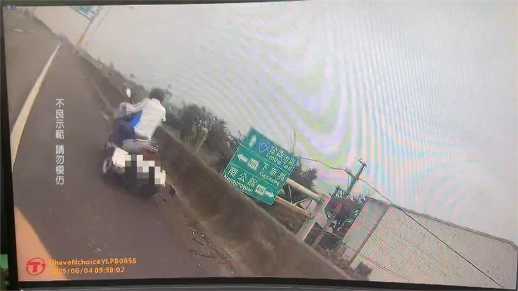 疑路況不熟、精神不濟　九旬翁騎車誤闖台６１線快速道路