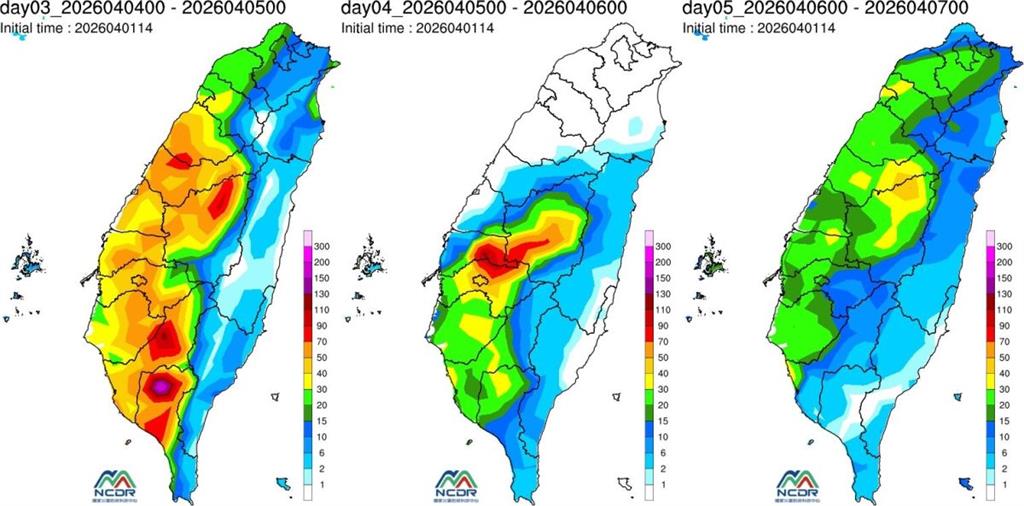 清明連假最慘「雨彈炸裂」　兩波鋒面接力紅爆雷雨猛灌全台