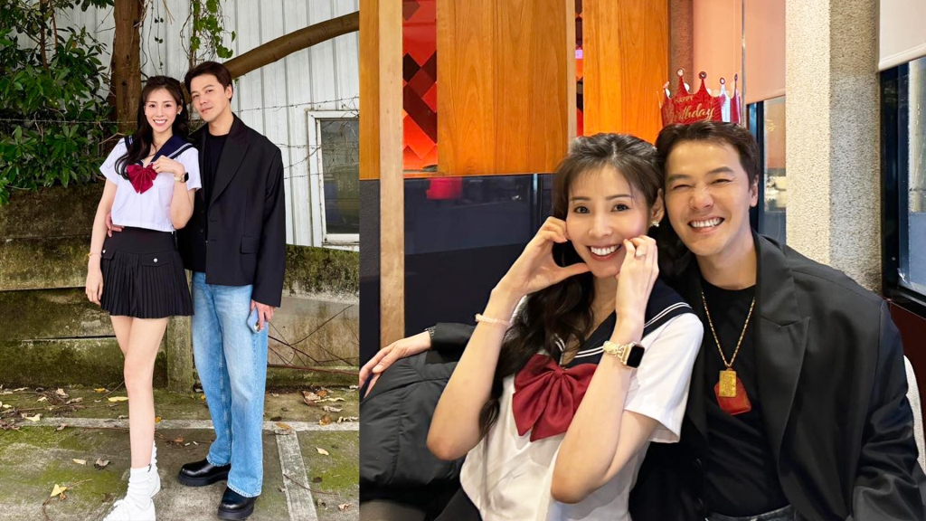 黃文星甜摟嬌妻「慶祝結婚11週年」！老婆超頂水手服 露出修長美腿仙氣十足