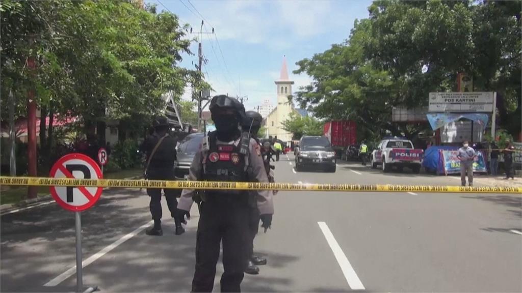 印尼天主教堂遭自殺攻擊釀14傷 1炸彈客身亡