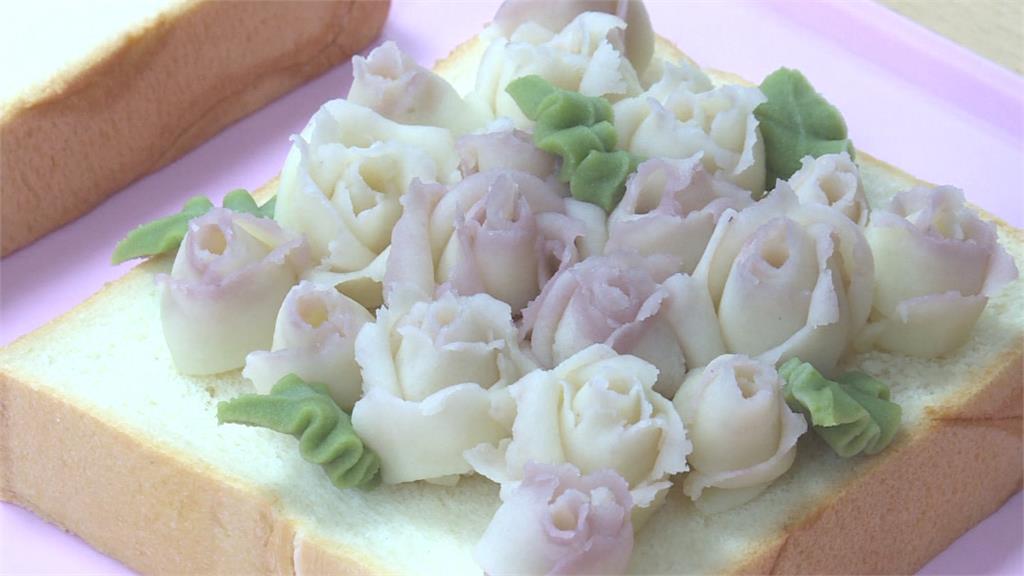 裱花吐司現「玫瑰嬌美」　蕭美琴驚艷大讚：可招待外賓