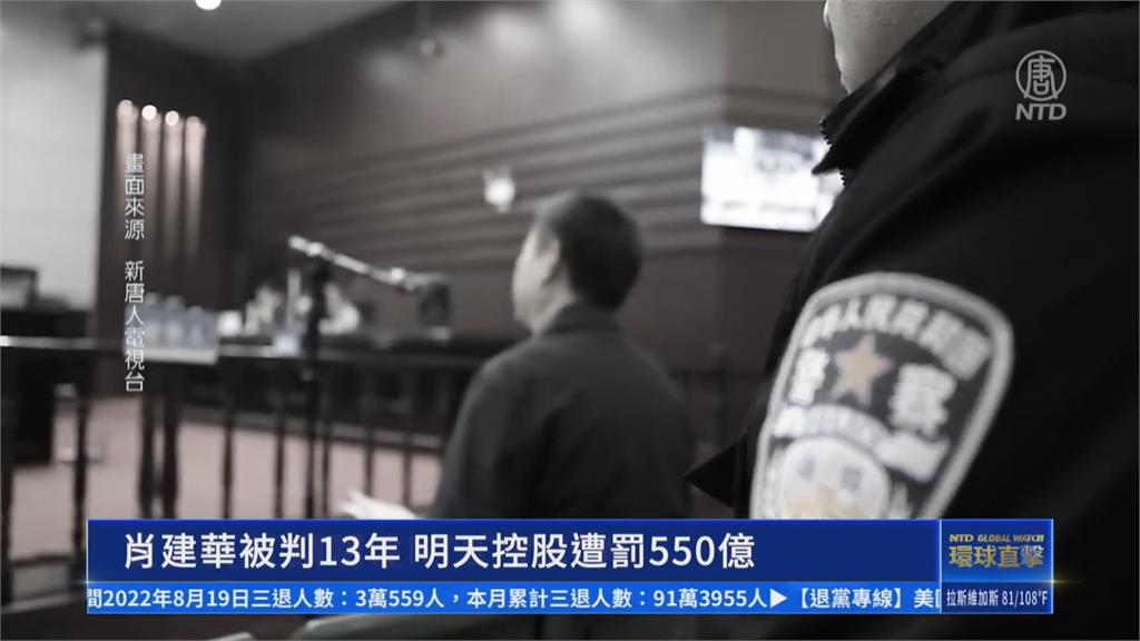 中國富商肖建華被重判13年 罰款2200億創紀錄