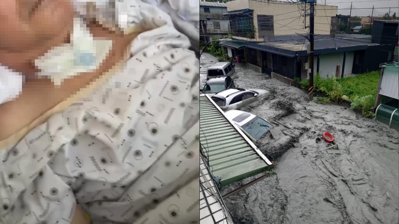 洪水灌家中淹二樓「癱瘓氣切父」受困屋頂！女兒揭「最新近況」淚謝大家