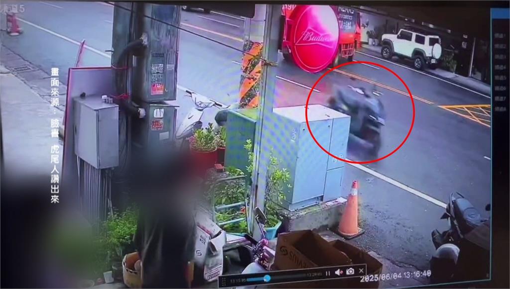 詭異！「幽靈無人機車」虎尾亂竄　險追撞前方騎士
