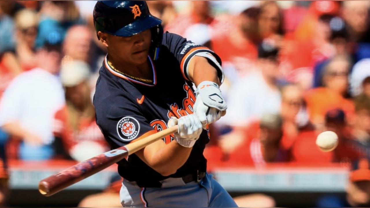 MLB(影)／台灣「怪力男」李灝宇敲關鍵安打追分！老虎與遊騎兵目前戰成4：4平手