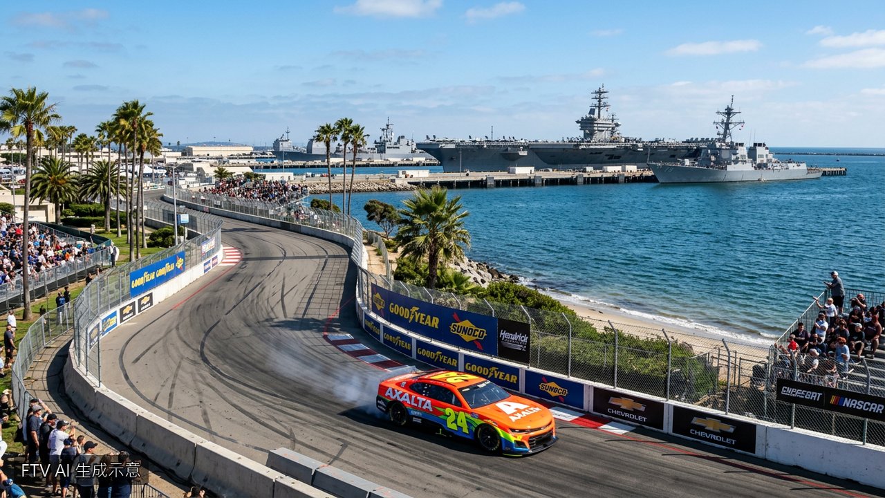 NASCAR首度進軍聖地牙哥　街道賽魔王奪下桿位