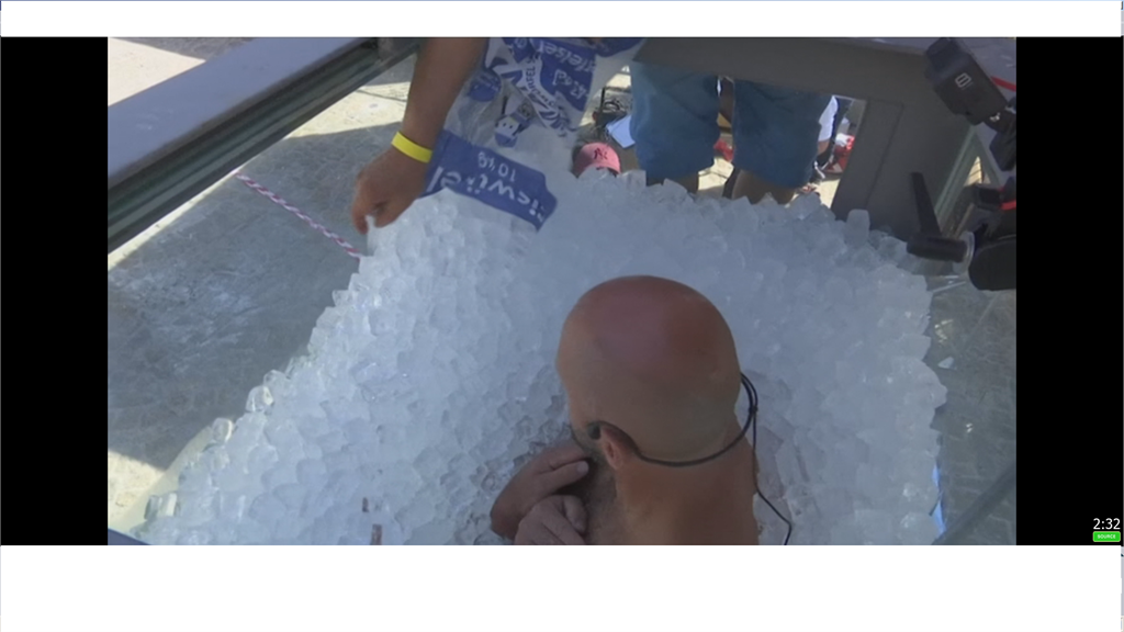 急凍人! 奧地利男子埋200公斤冰塊中超過2.5小時 創紀錄