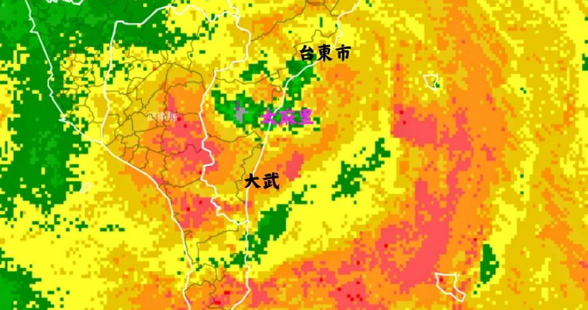 楊柳颱風13:00登陸台東太麻里！南部迎更強風雨　北部防角隅效應