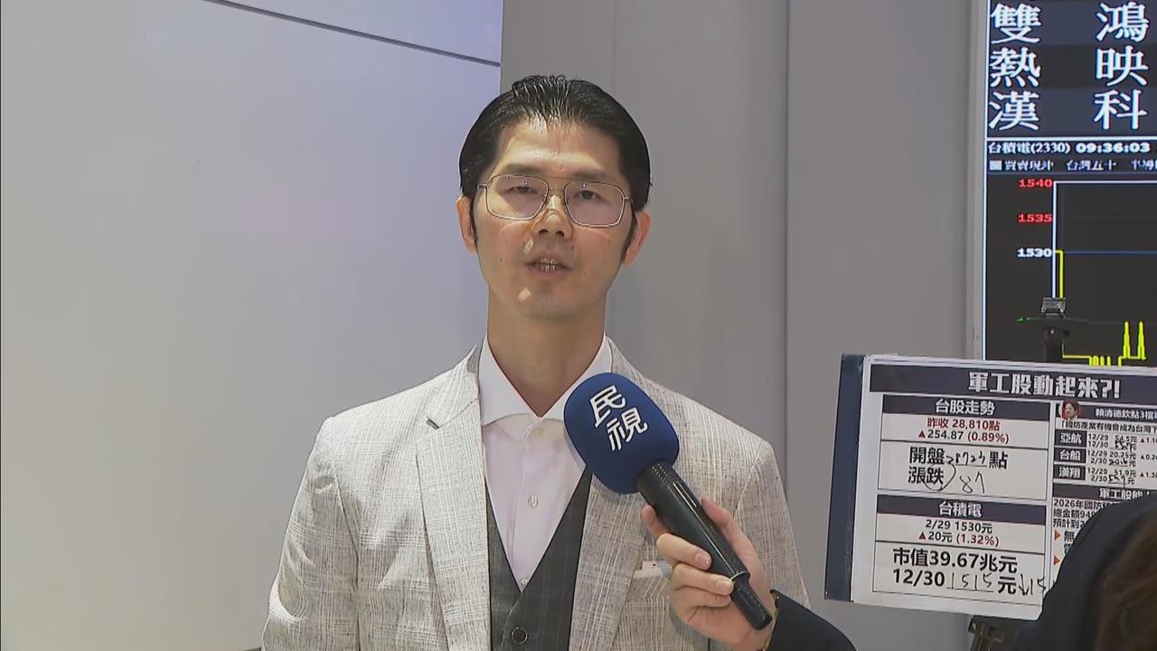 快新聞/中共軍演成台股殺手?今下跌逾百點 分析師:「這類股」有成長潛力