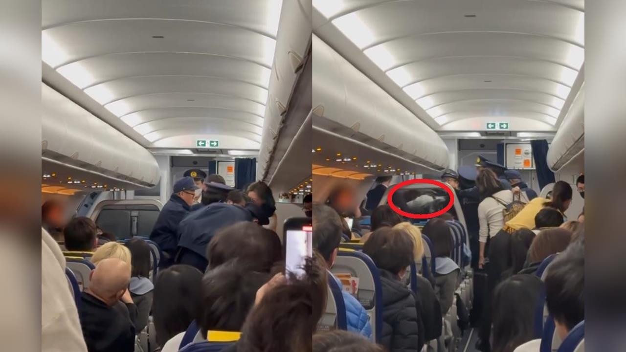 快新聞／苦等48分鐘！台灣虎航「醉漢大鬧」遭日航警強制架離　乘客鼓掌歡呼終起飛