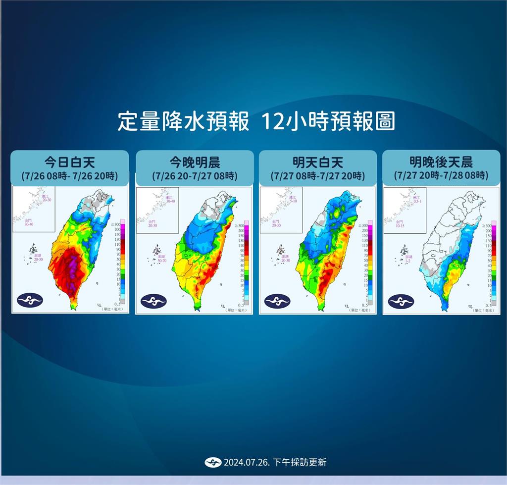 快新聞／凱米剛走！低壓帶下週一、二接近台灣　氣象署：「這2地區」恐受影響