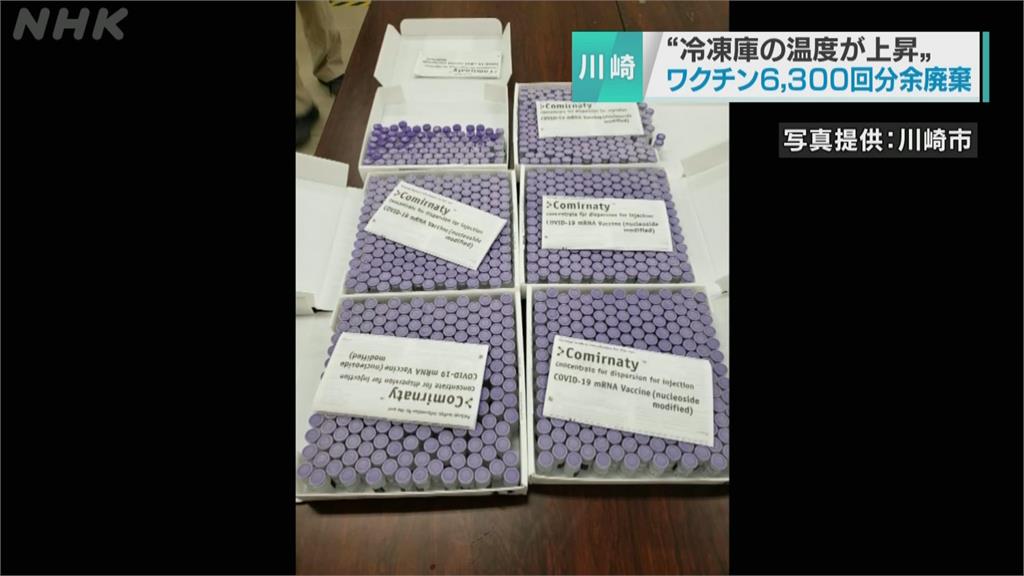 神奈川冷凍櫃異常升溫 近6400劑輝瑞疫苗變質須銷毀