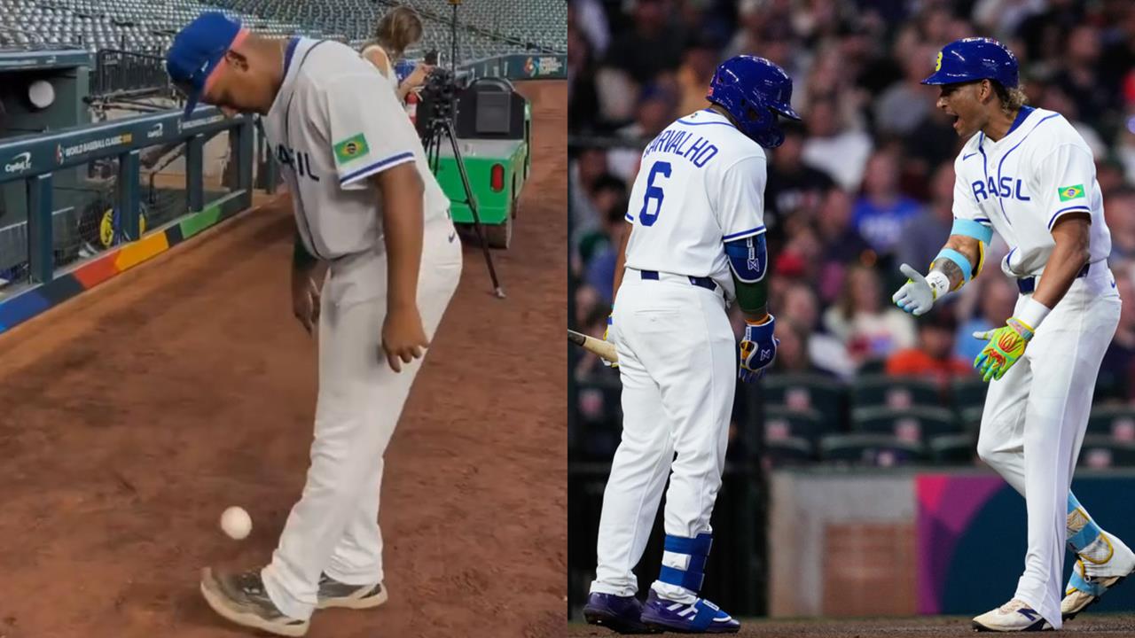 經典賽(影)／老闆同意才能打！巴西野手「把棒球當足球踢」　真實身分全職建築工