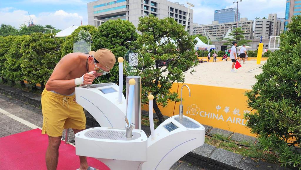 臺北好水×世壯運　直飲台讓選手及市民暢飲愛地球