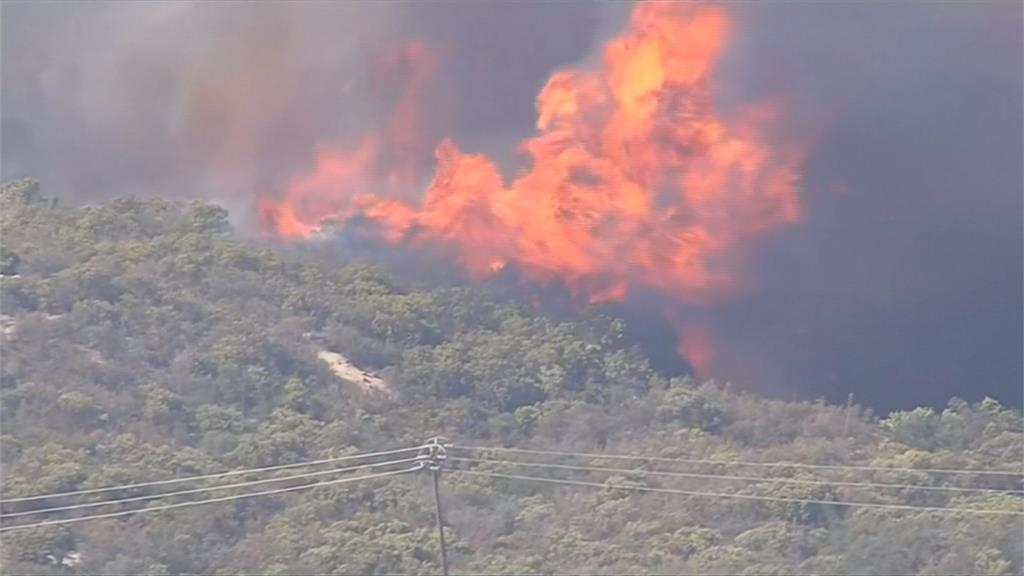 洛杉磯聖牙辛托山脈被縱火  演變為森林大火