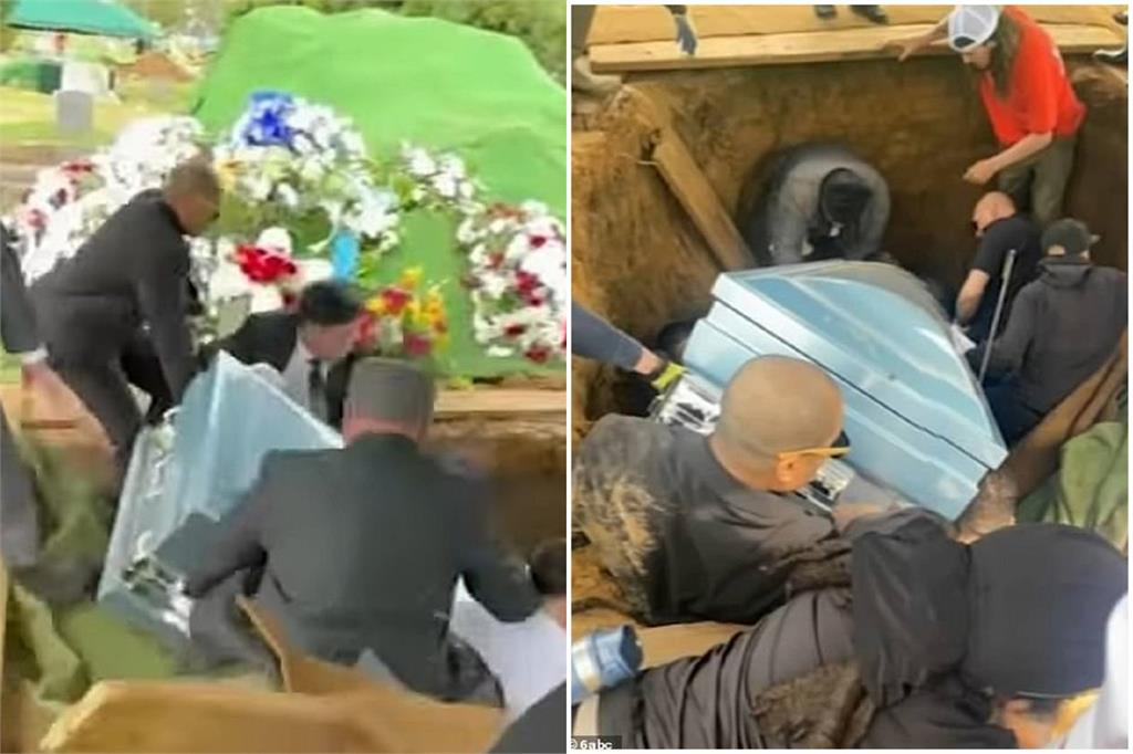 眾人抬棺下葬變「陪葬」！墓地瞬間塌陷超靈異　亡者兒子被壓棺底重傷