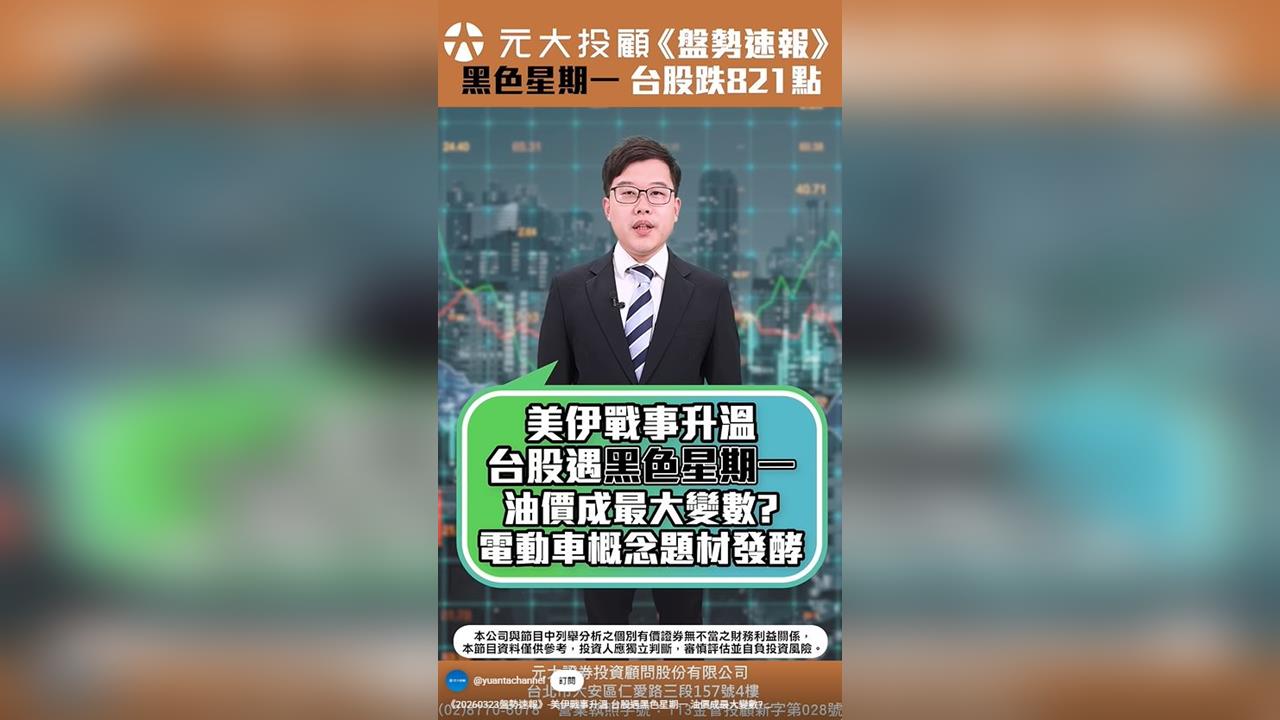 美伊戰事升溫 台股遇黑色星期一 油價成最大變數?電動車概念題材發酵