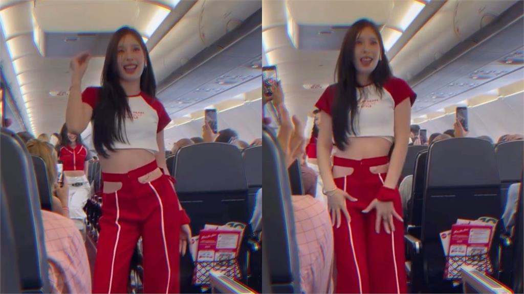 機上短版上衣「小蠻腰空姐」秀熱舞！乘客狂拍迅速爆紅　網反應兩極化