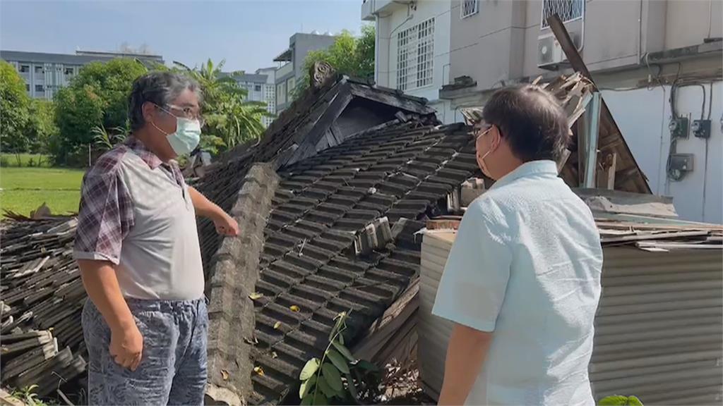 日治時期敷島移民村84年老屋震毀　劉櫂豪：期盼有機會重建