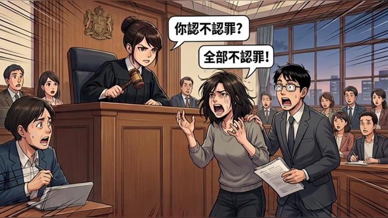 打律師女子開庭再度暴走 嗆我打全世界律師 還當庭否認犯罪