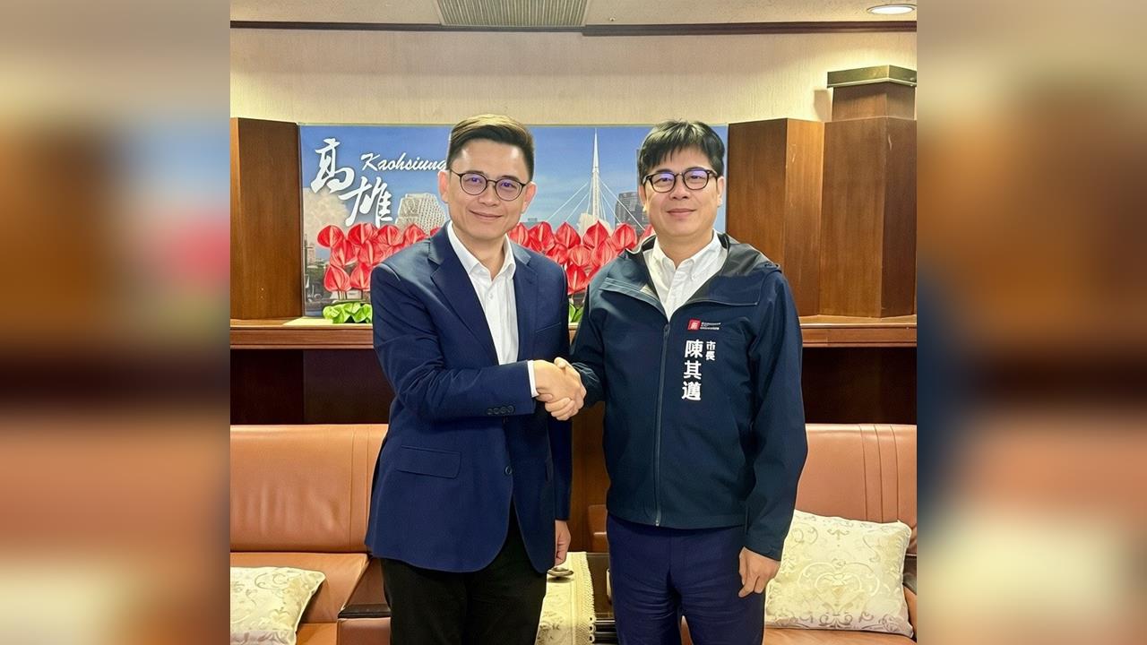 快新聞／民進黨大團結！拜會陳其邁請益　賴瑞隆：盼高雄延續幸福之都