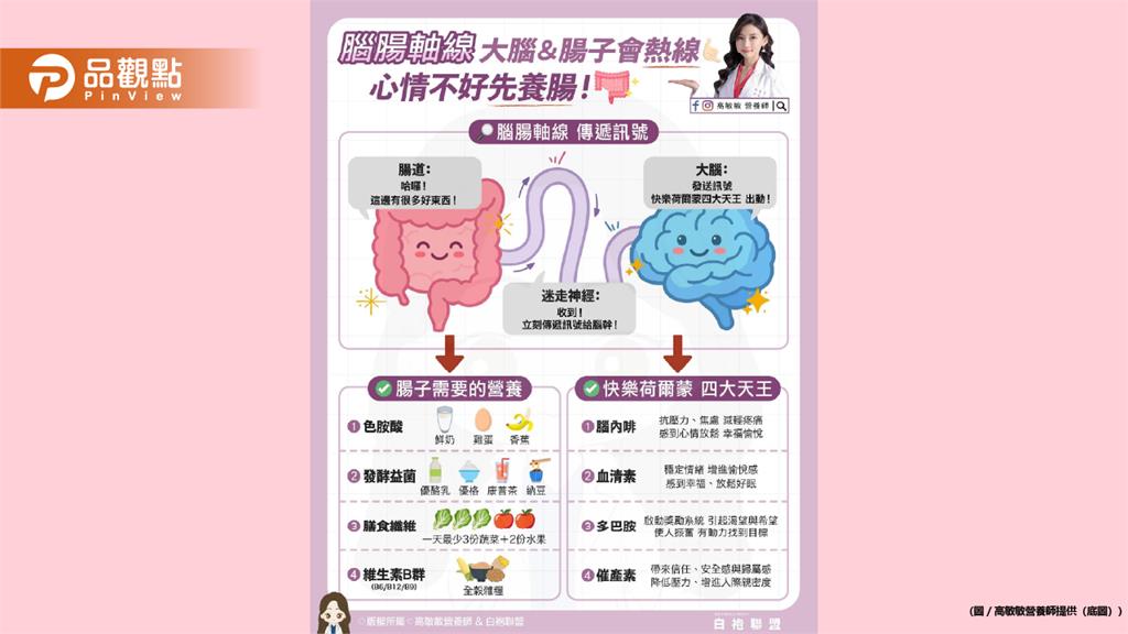 每天透過腦腸軸線 不停和大腦雙向溝通