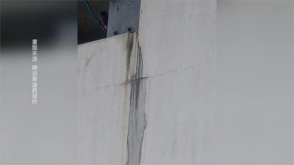 網傳高鐵橋梁疑現裂痕？　高鐵公司：是下雨水痕非裂痕
