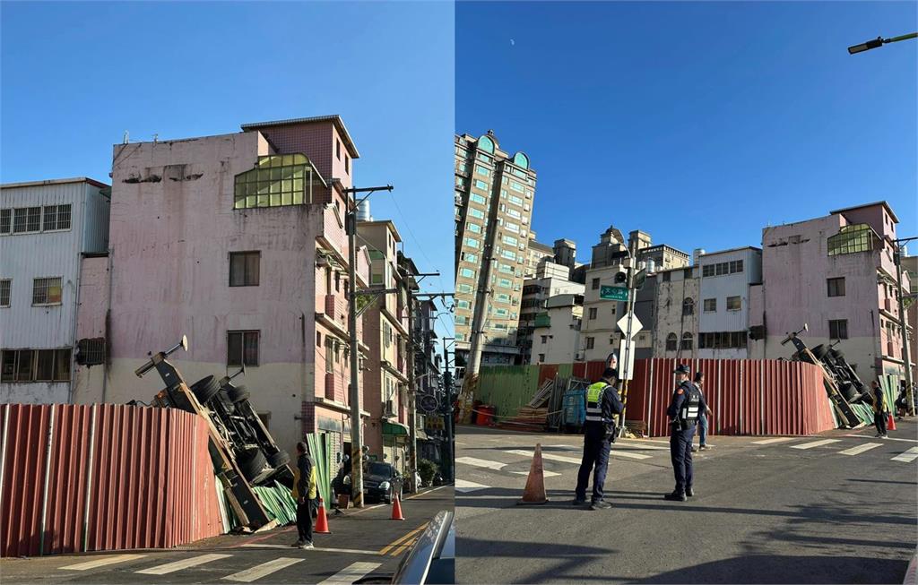 快新聞／嚇！桃園住宅工地「吊車翻覆」　勞檢處明將調查：若違法最高可罰30萬