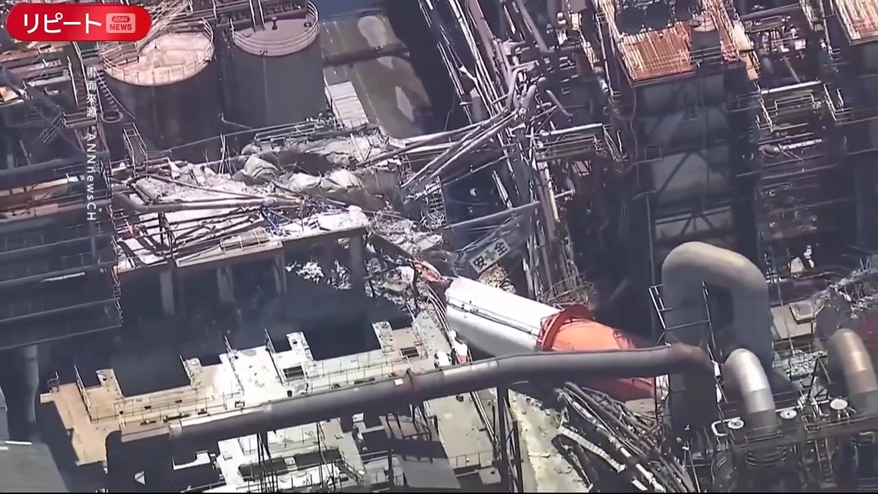 熊本強震！　八代紙廠煙囪斷兩截重壓廠房　　2人心肺停止、7人仍下落不明
