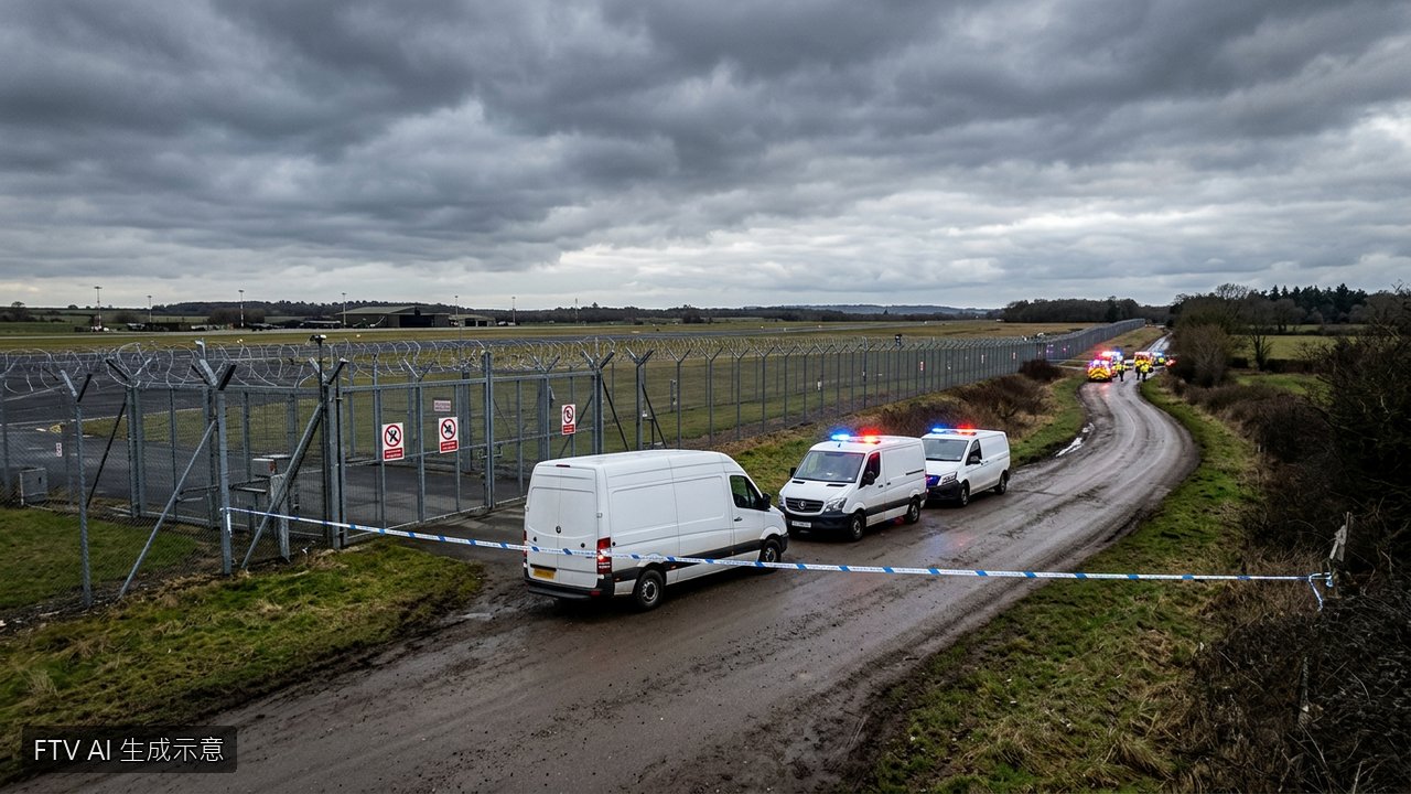 美軍駐英基地驚傳炸藥威脅 5名英國籍嫌犯落網